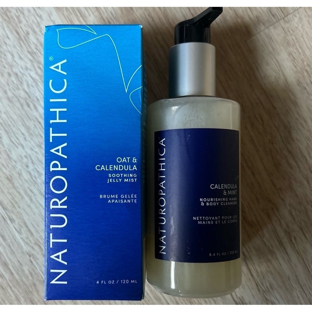 NWT Naturopathica Oat & Calendula Soothing Mist, Calendula & Mint Cleanser.